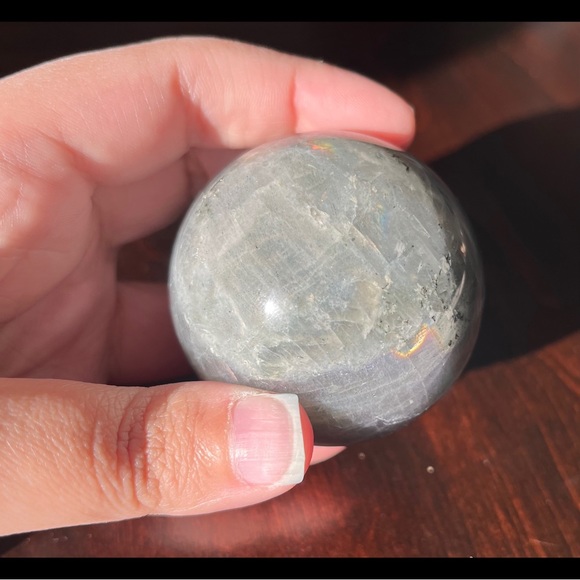 Labradorite Sphere w/ Acrylic Stand - Picture 8 of 10